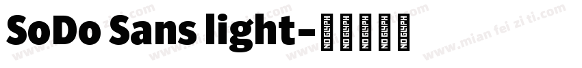 SoDo Sans light字体转换